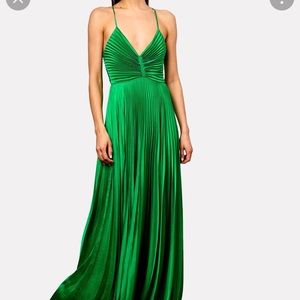 ALC Aries pleated floor length gown